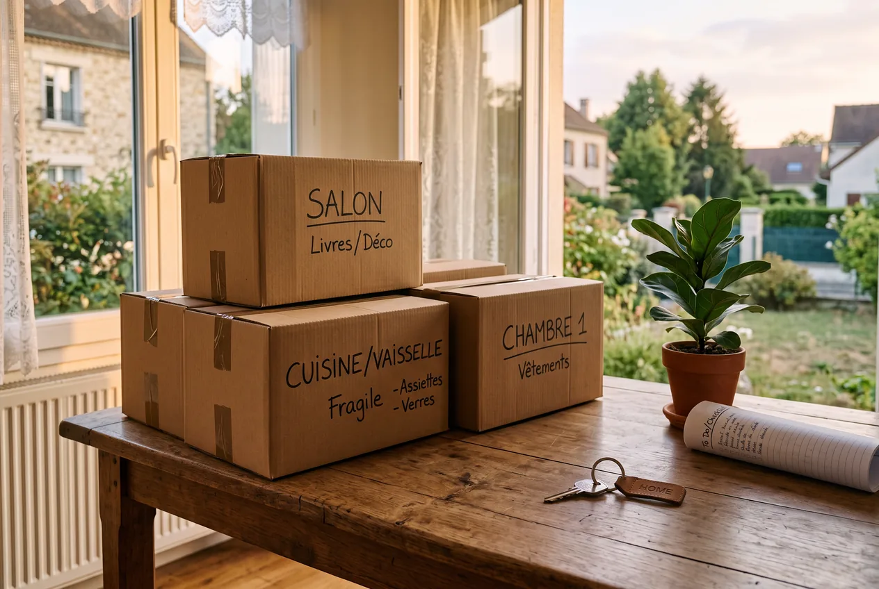 Cartons et clés prêts pour une vente rapide à Nandy